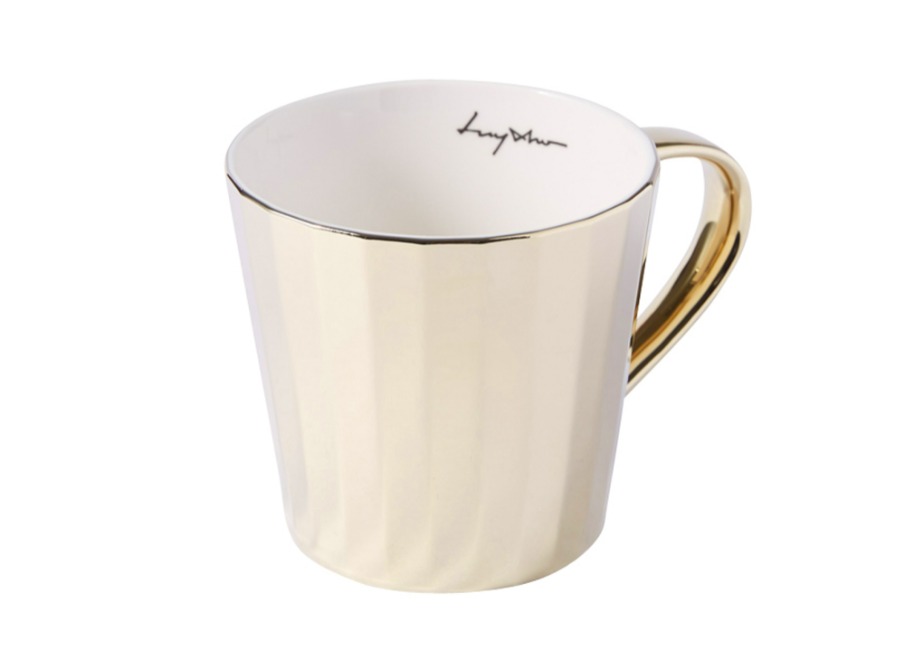 Angled Mirror Cup_Tall (Gold / White Gold)